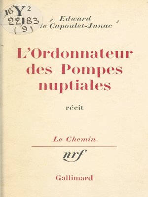 cover image of L'ordonnateur des pompes nuptiales